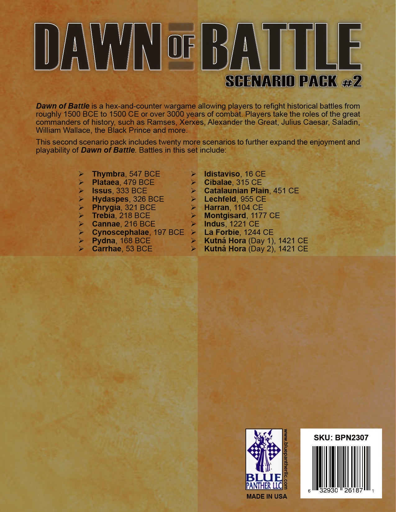Dawn of Battle: Scenario Expansion