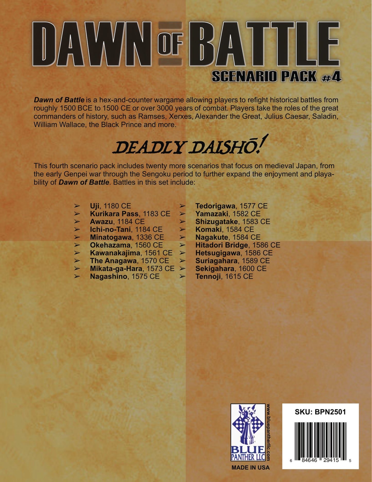 Dawn of Battle: Scenario Expansion