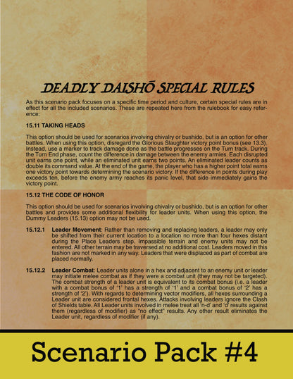 Dawn of Battle: Scenario Expansion